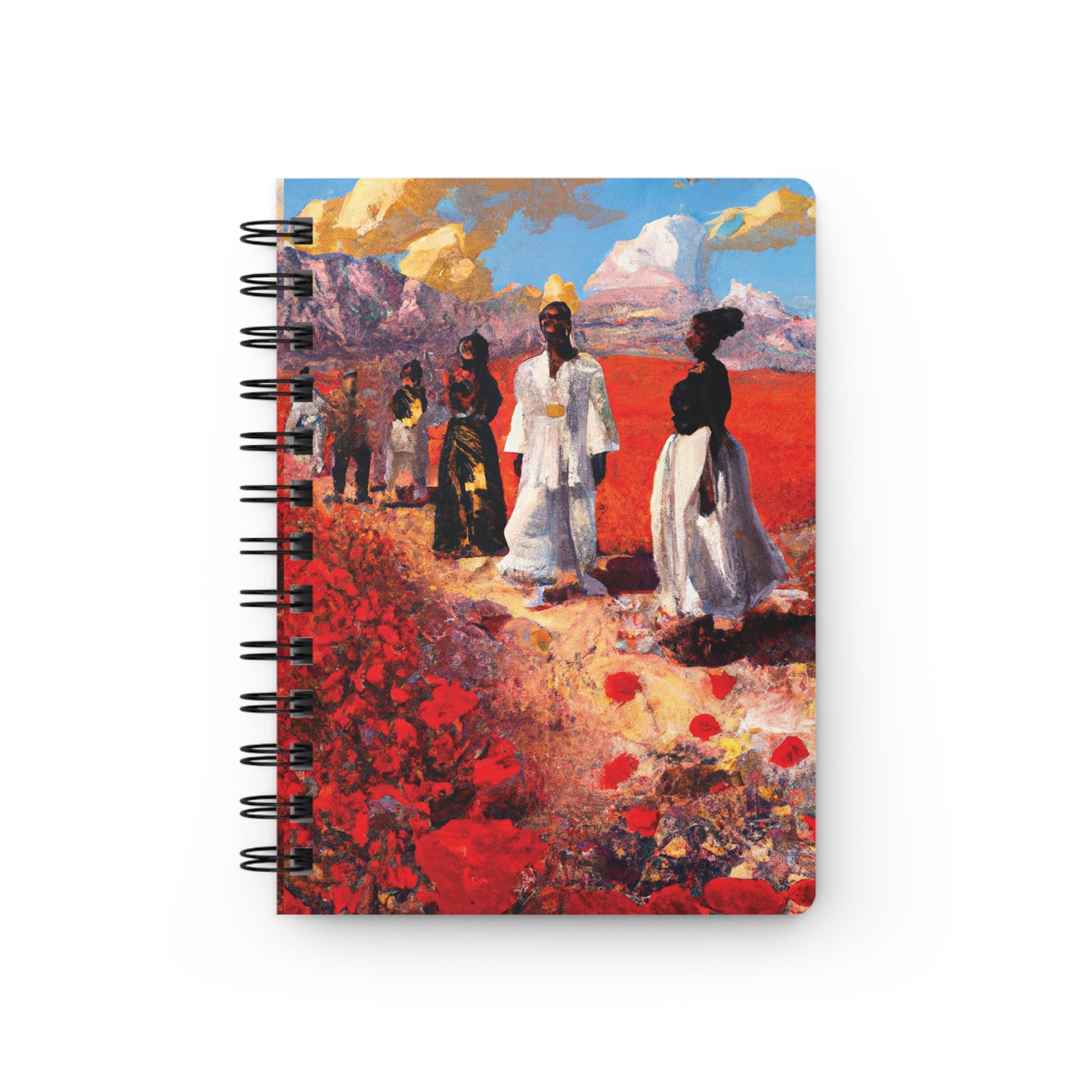 Red Air Spiral Bound Notebooks and Journals with 2023-2024 Year-at-a-Glance Calendar