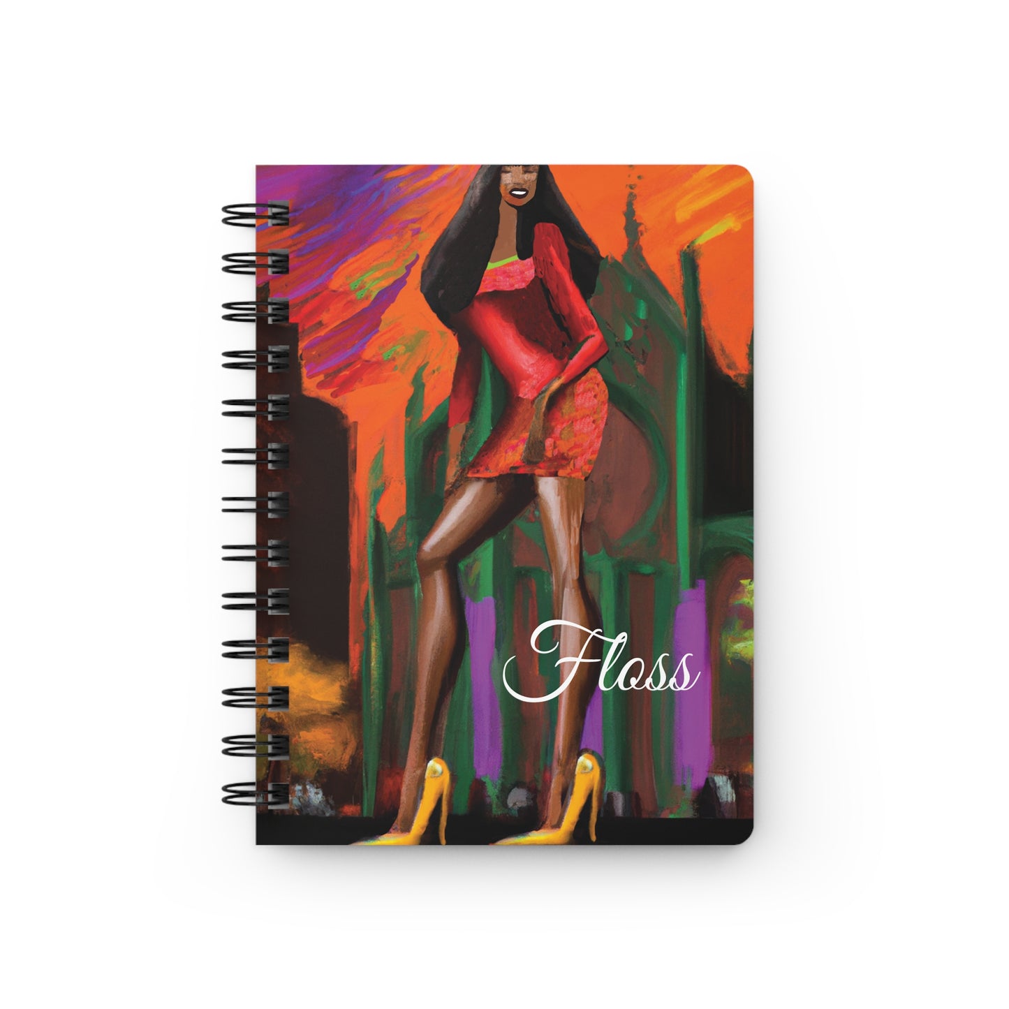 Ella Floss Spiral Bound Notebooks and Journals with 2023-2024 Year-at-a-Glance Calendar
