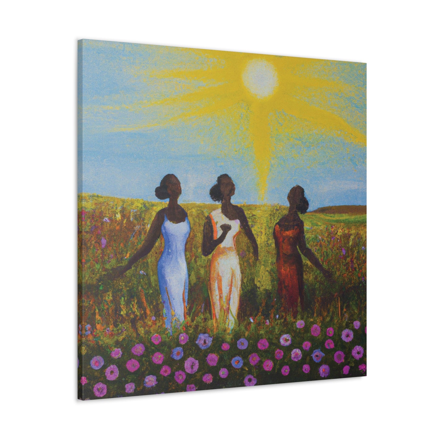 "Beauties in Flower Fields" Canvas Gallery Wraps