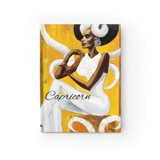 Sharp Capricorn Hardcover Journal - Ruled Line