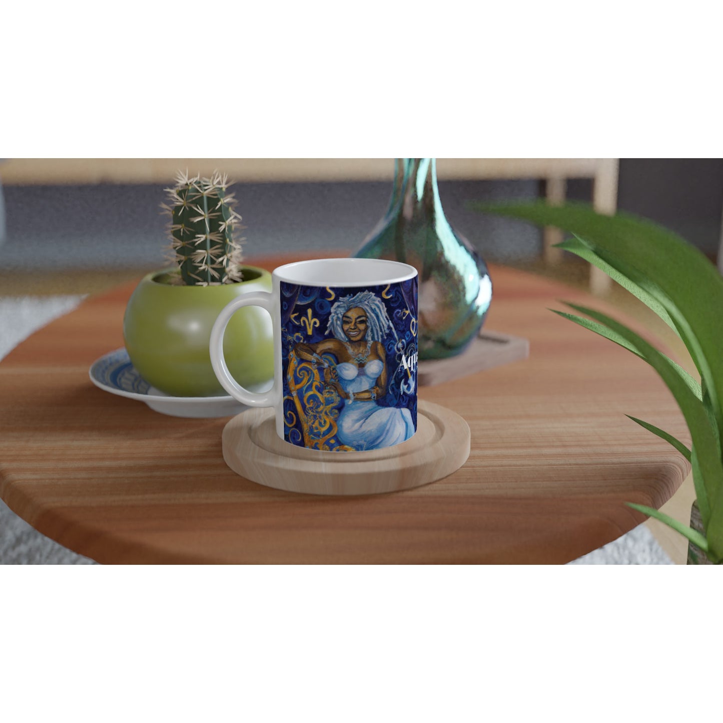 Queenie Aquarius Ceramic Mug -11oz