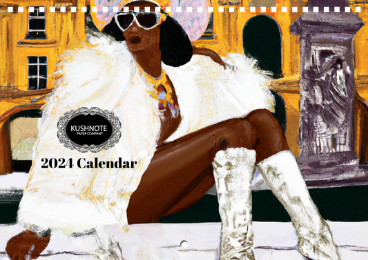 Mink Floss - 2024 Art Wall Calendar