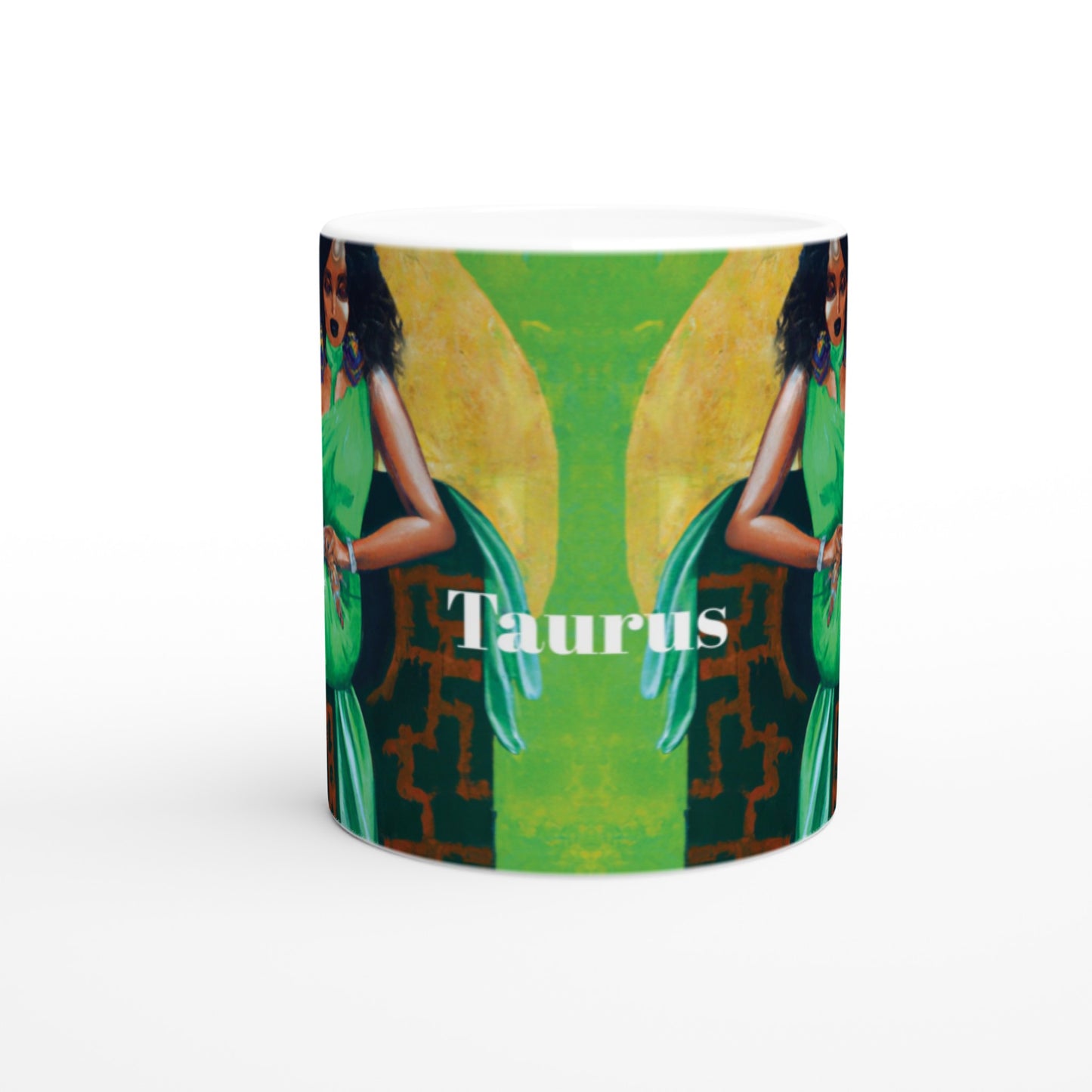 Earth Goddess Crown Taurus Ceramic Mug -11oz