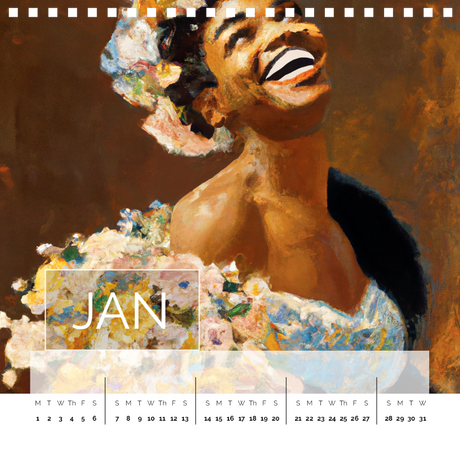 Black Girl Joy - 2024 Desk Calendar