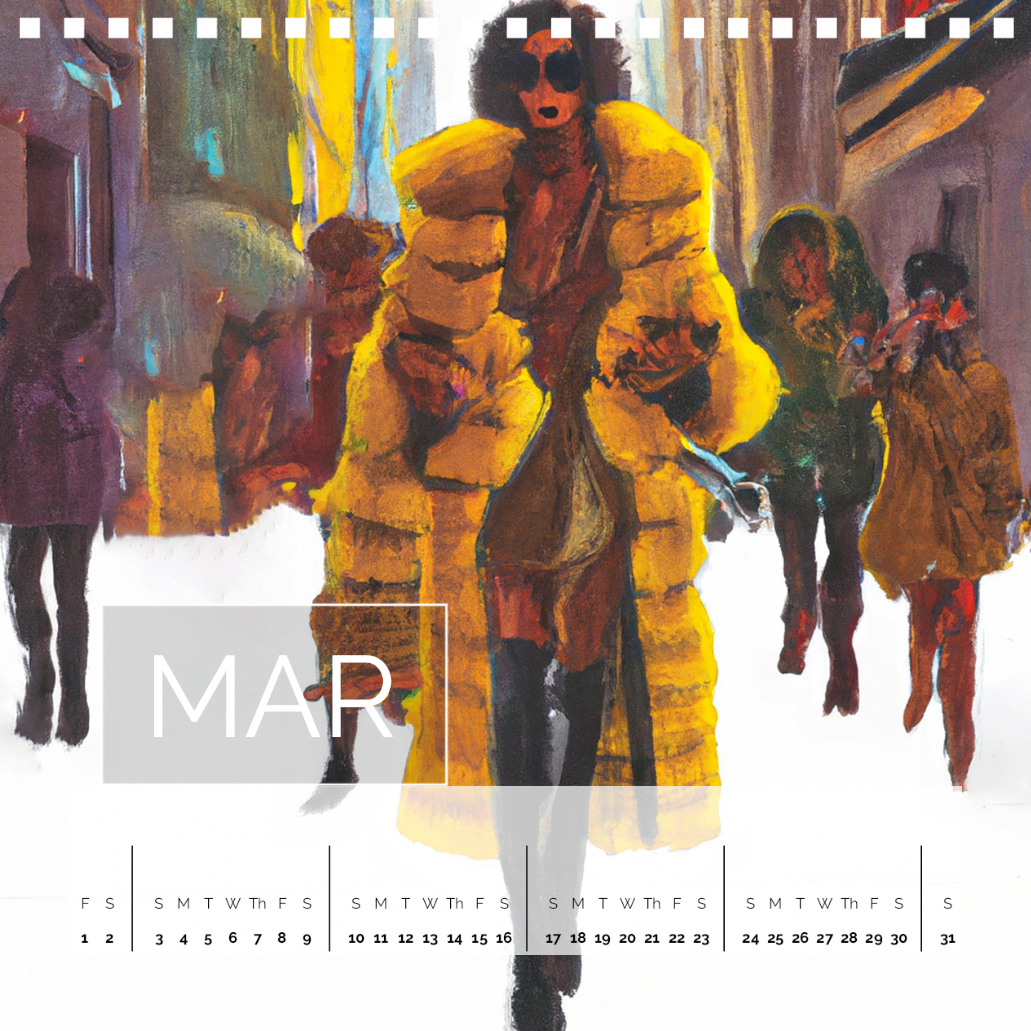 Mink Floss - 2024 Desk Calendar