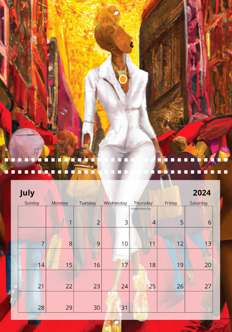 Floss - 2024 Wall Calendar